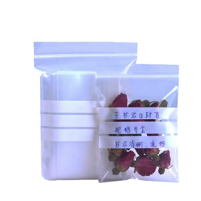 Custom Reclosable Clear Plastic Zipper Packaging Pouch